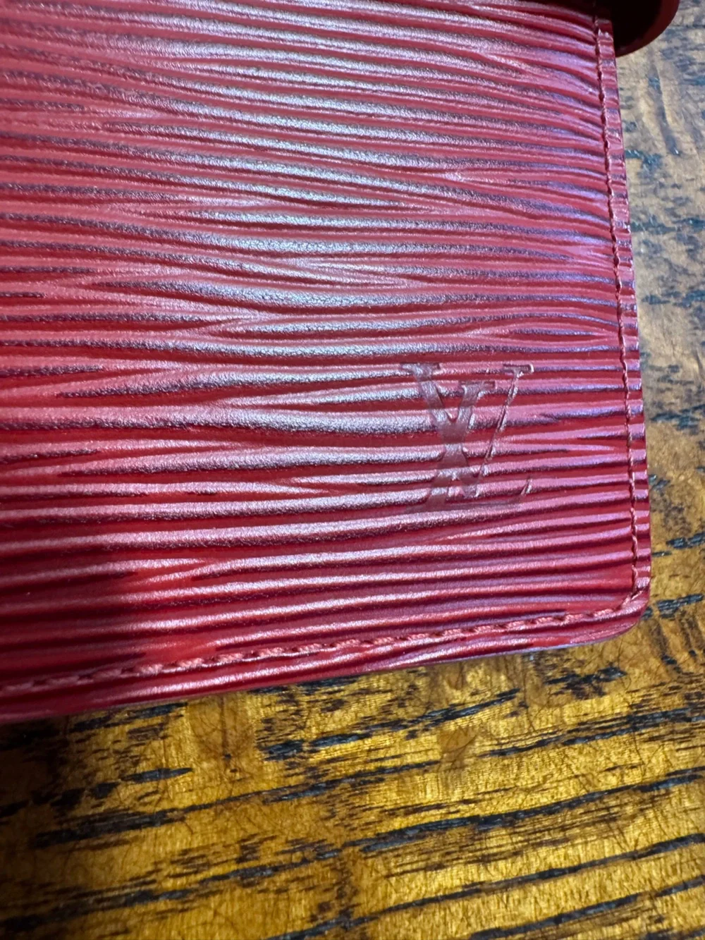 Louis Vuitton Red Epi Leather Agenda PM